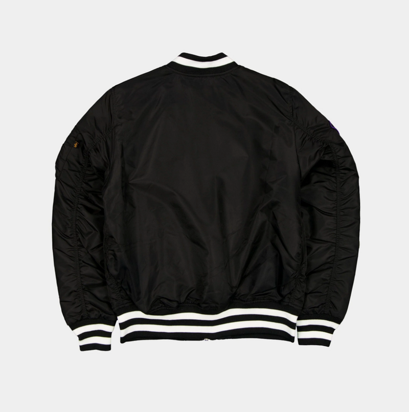 Baltimore Orioles Black Satin Bomber Jacket New Era X Alpha Industries 2025