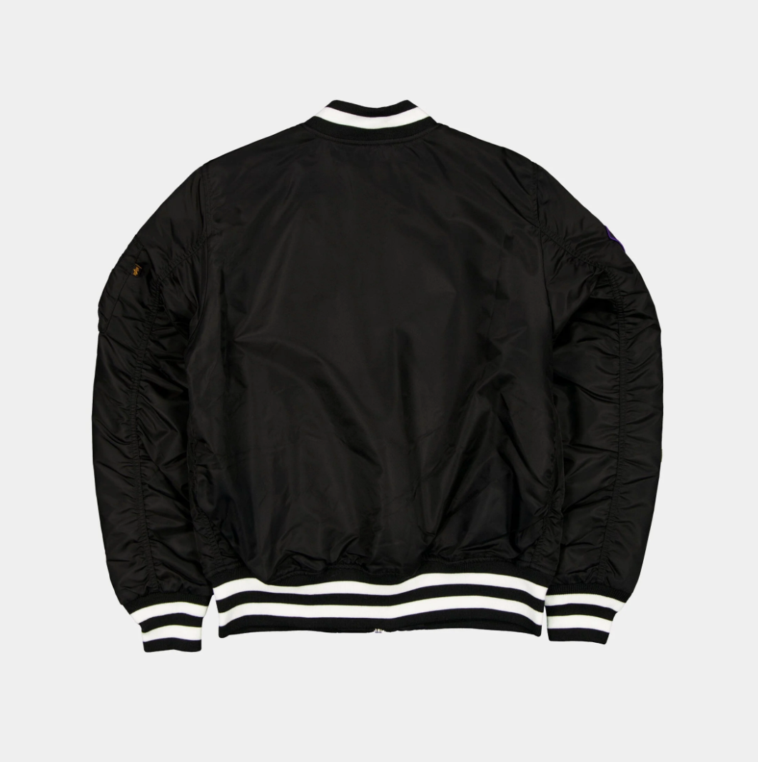 Chicago White Sox Black Satin Bomber Jacket New Era X Alpha Industries 2025