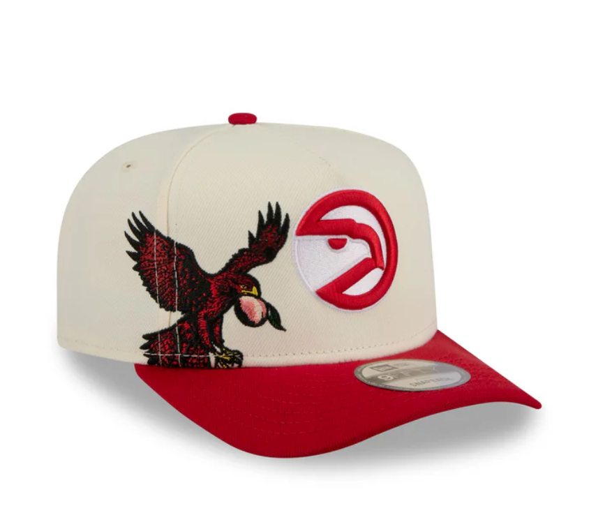 Atlanta Hawks HWC Chrome White 9FIFTY A-Frame Snapback