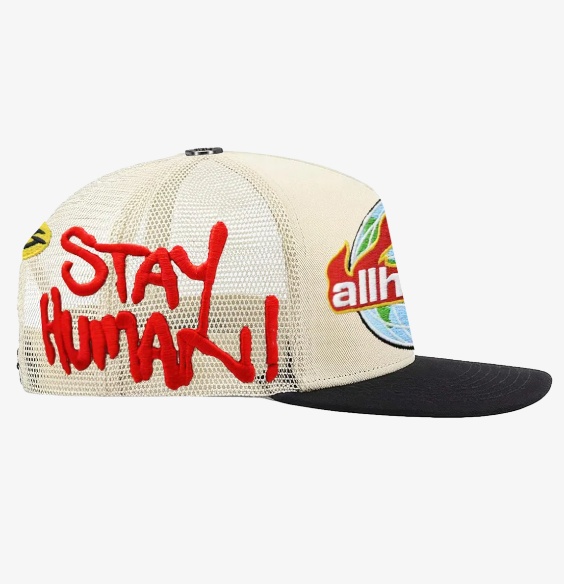 All Human "MANSON V2" Creme and Black Trucker