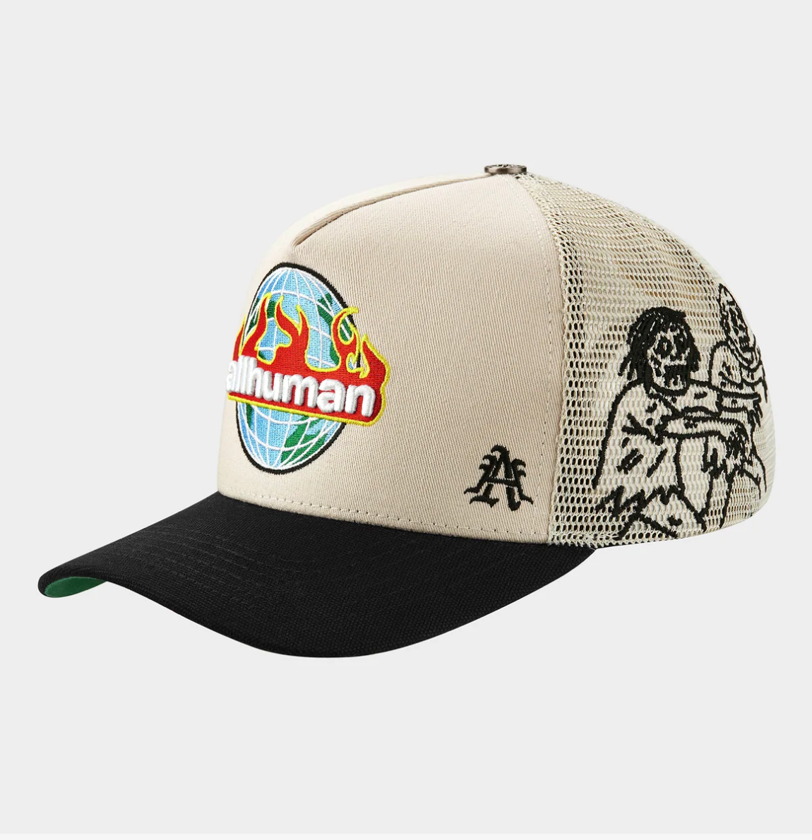 All Human "MANSON V2" Creme and Black Trucker
