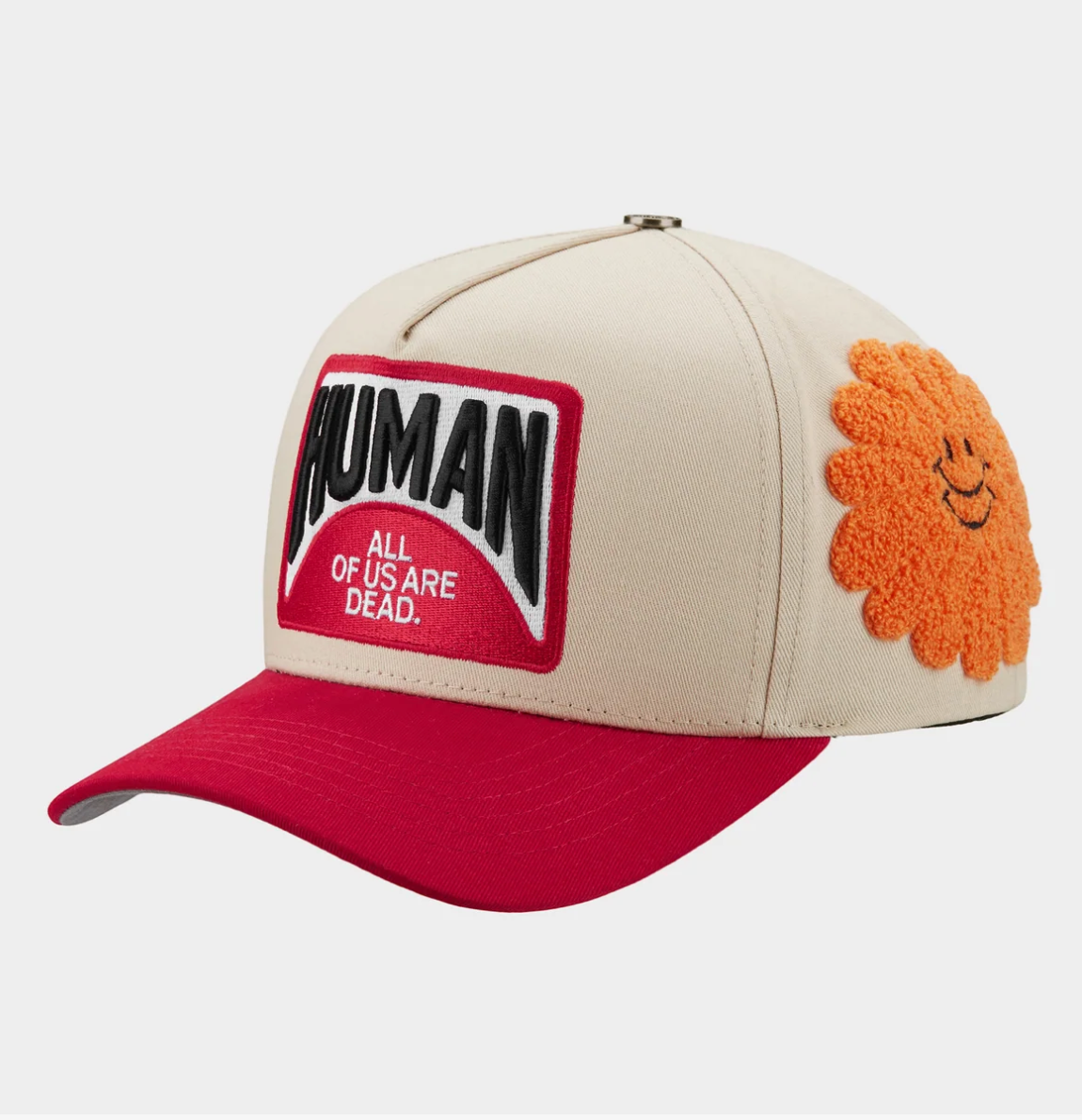 All Human EBT Creme and Red Trucker