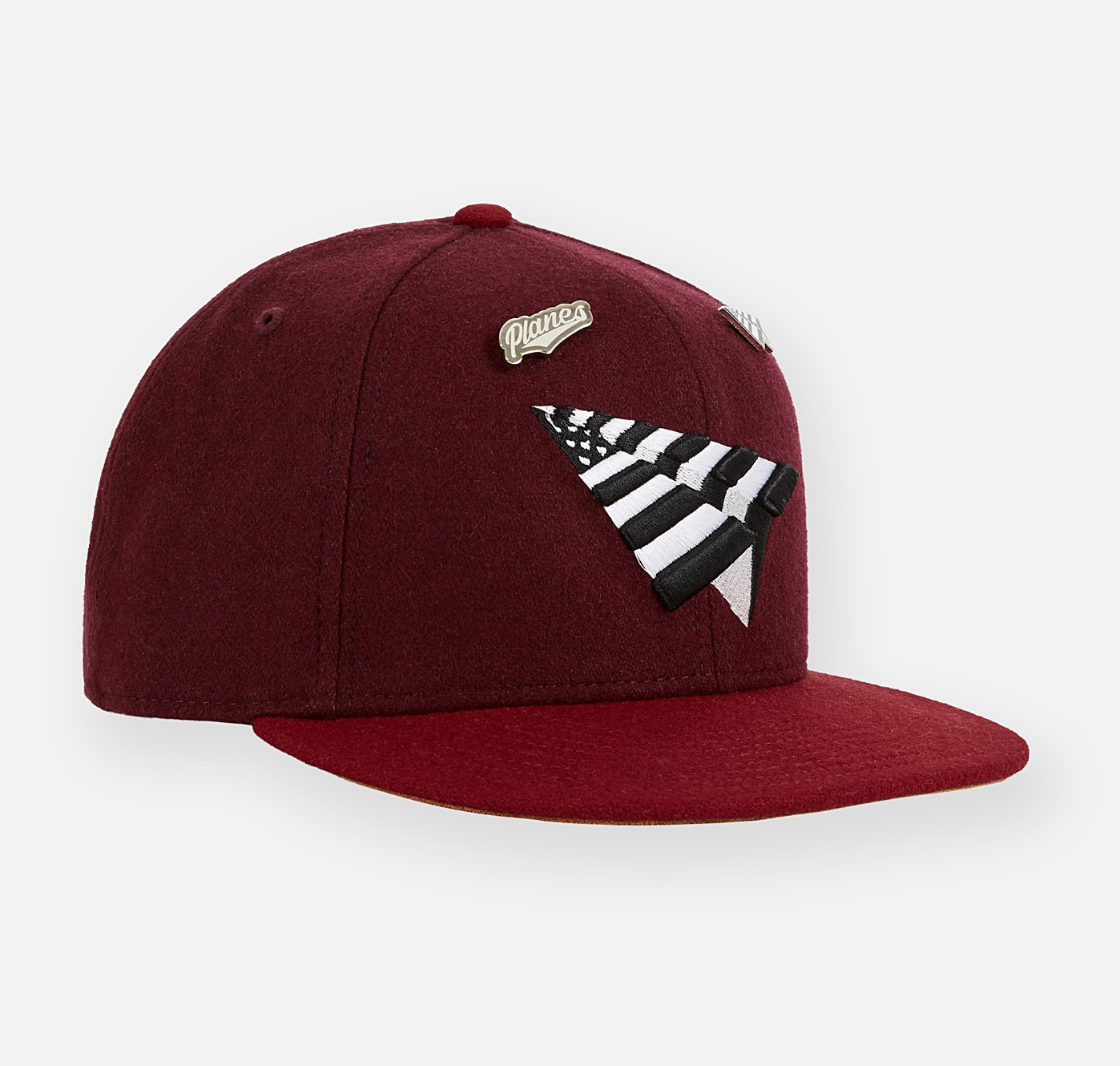 Wool Melton Two Tone 950 Snapback Crown w/ Suede UV