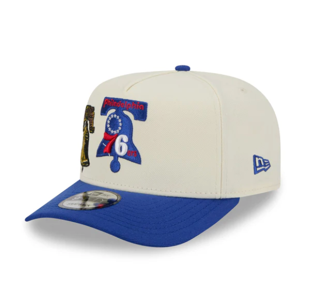 Philadelphia 76ERS HWC Chrome White 9FIFTY A-Frame Snapback