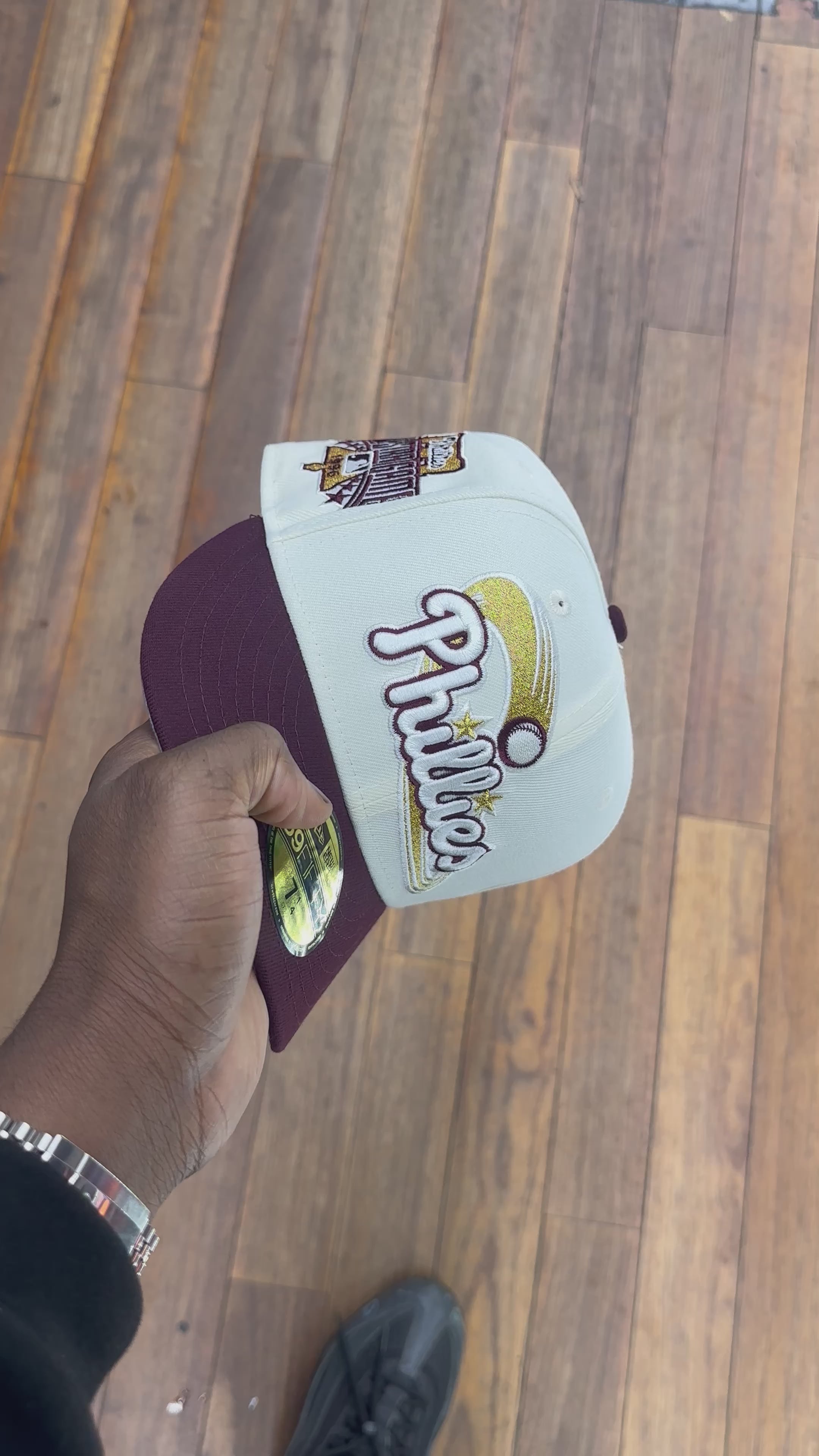 Philadelphia Phillies Crème and Maroon 1996 ASG