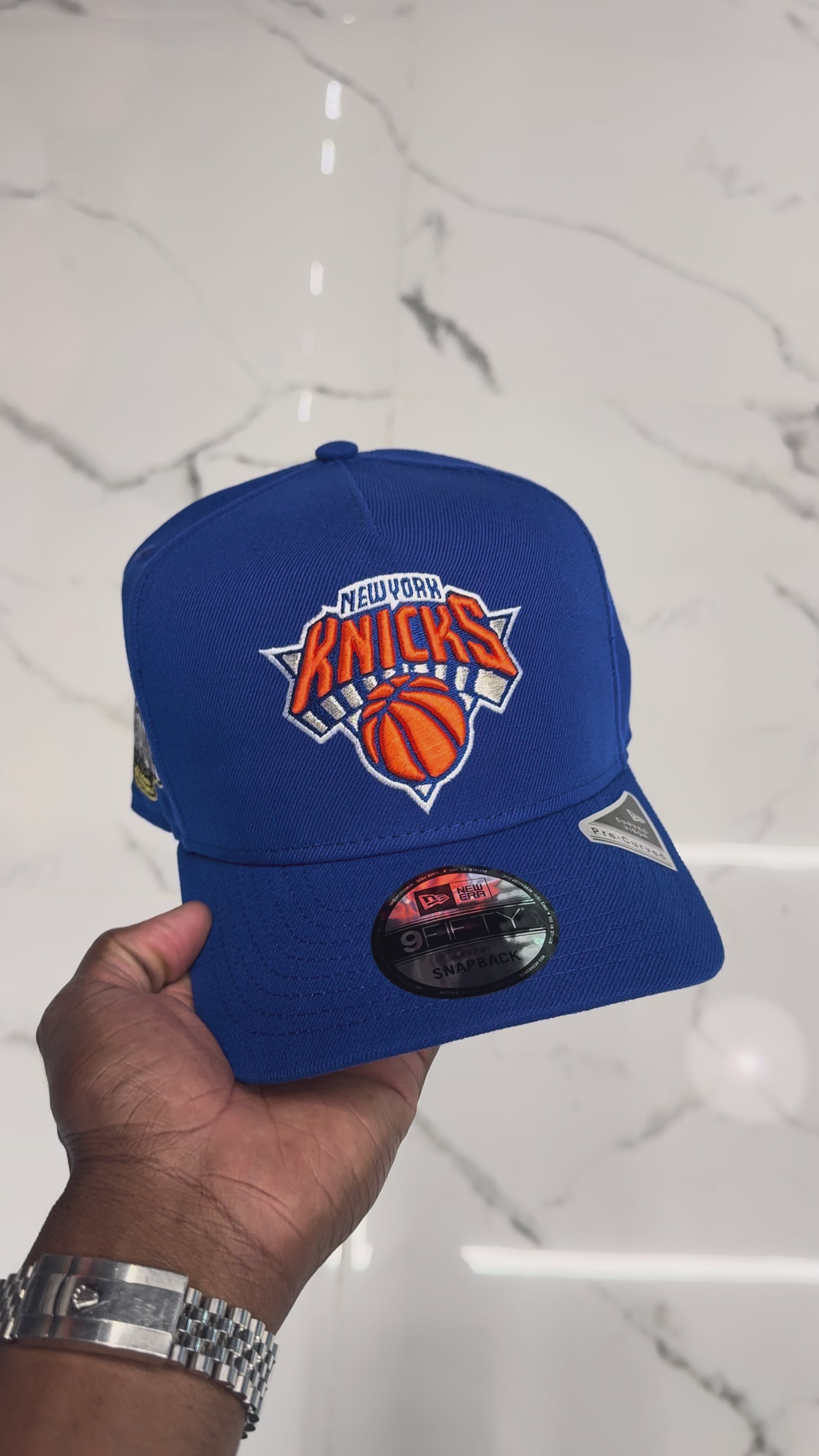New York Knicks All Royal 950 AFrame 2026 Champs Snap Back
