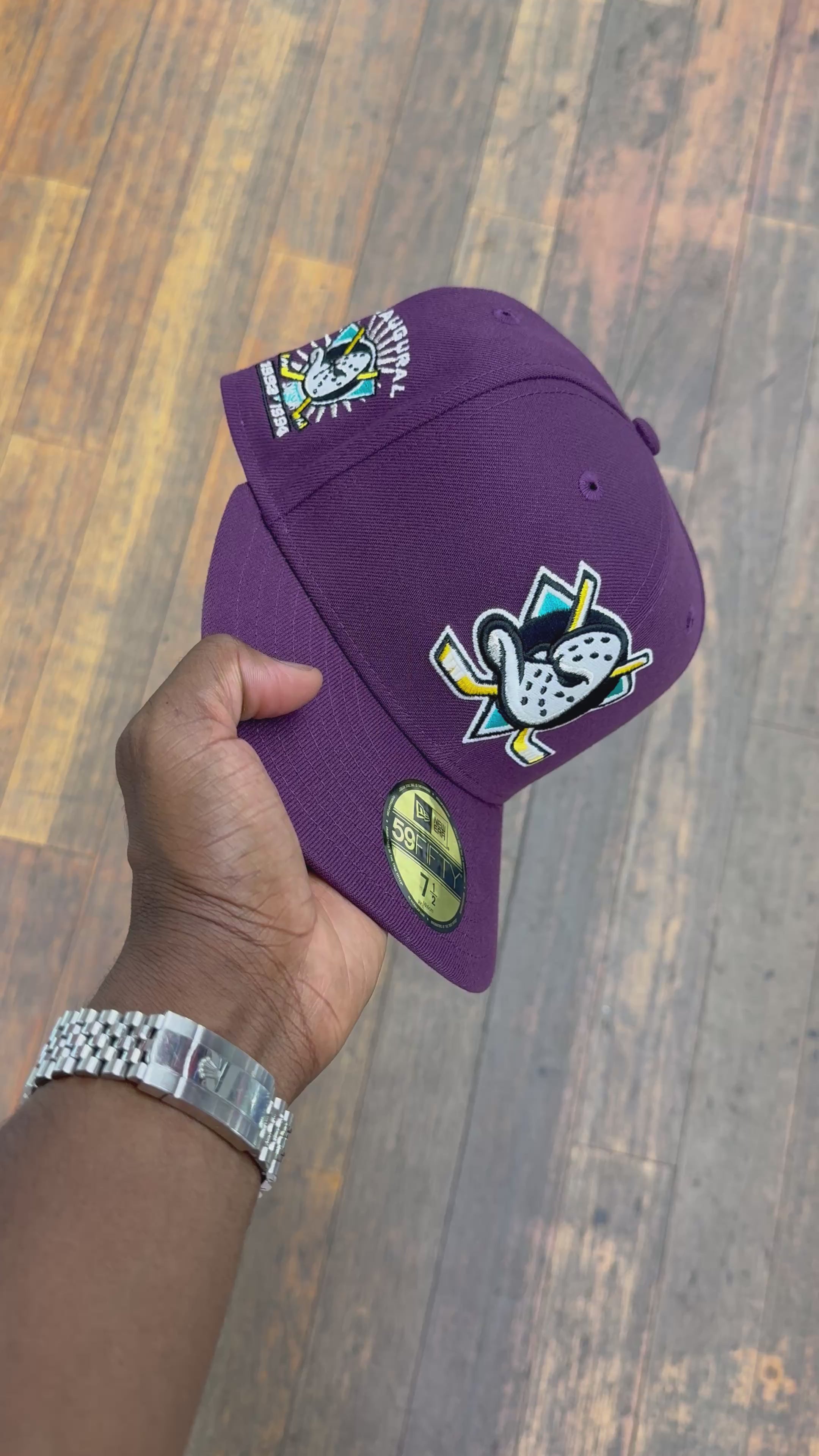 Anaheim Ducks All Plum 93-94 Inaugural
