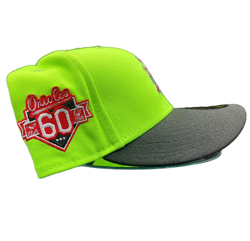 BALT. ORIOLES 2T LIME+BLACK GREY UV