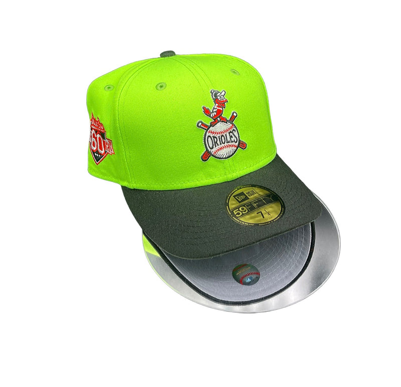 BALT. ORIOLES 2T LIME+BLACK GREY UV