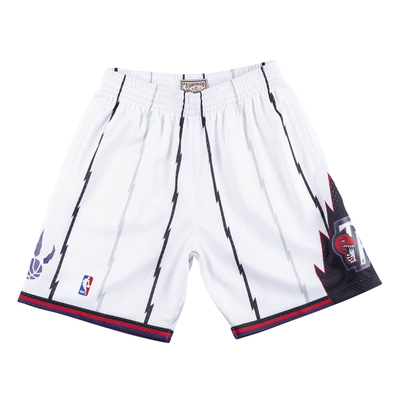 Toronto Raptors White Striped Shorts